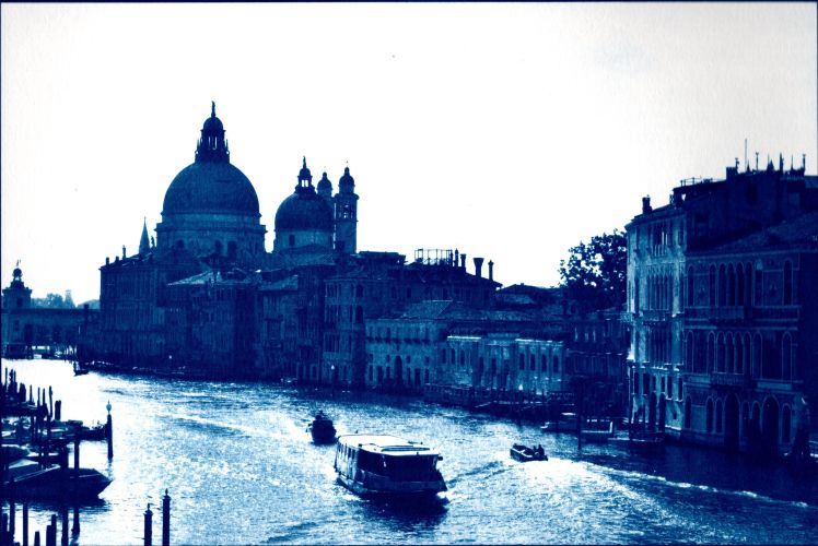Wenecja - cyjanotyp
